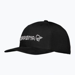 Czapka z daszkiem NORRONA Flexfit 3D. Czarne czapki damskie NORRONA, bez wzorów, z bawełny, eleganckie. Za 189.99 zł.