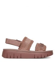 Roxy Sandały HY62277-1 Różowy. Czerwone sandały damskie Roxy, bez wzorów, z materiału, bez obcasa, na płaskiej podeszwie, bez zapięcia. Za 199.99 zł.