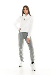 Bluza na co dzień na siłownię. Białe bluzy damskie LEONE 1947 APPAREL, s, bez wzorów, bez ramiączek, bez kaptura. Za 168.36 zł.
