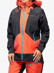 Kurtka z membraną damska La Sportiva Supercouloir GTX Pro Jkt - hibiscus/black. Czarne kurtki sportowe damskie Mac in Sac, bez wzorów, bez ramiączek, bez kaptura, narciarskie. Za 2,911.93 zł.