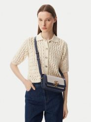 Tommy Hilfiger Torebka Th Script Flap Crossover Canvas AW0AW18737 Kremowy. Białe listonoszki damskie Tommy Hilfiger, bez wzorów, z materiału, bez dodatków. Za 849.99 zł.