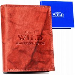 Portfel skórzany Always Wild AW-N4-MAL brązowy. Brązowe portfele męskie Always Wild, bez wzorów, ze skóry. Za 45.00 zł.