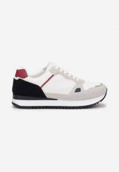 Białe Sznurowane Buty Sportowe Lucillia. Białe buty sportowe męskie Born2be, bez wzorów, bez zapięcia. Za 119.99 zł.