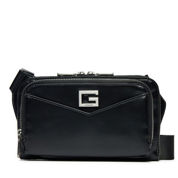 Saszetka Guess. Czarne saszetki i nerki męskie Guess, z aplikacjami. Za 189.99 zł.