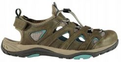 Sandały trekkingowe damskie Karrimor Auckland Lady K1021. Brązowe sandały damskie Karrimor, bez wzorów, z lycry, bez obcasa, bez zapięcia. Za 190.99 zł.