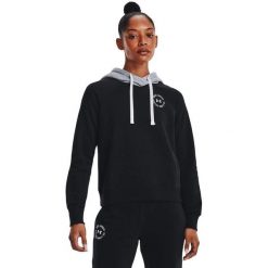 Bluza damska Under Armour Rival Fleece CB Hoodie. Białe bluzy damskie Under Armour, m, bez wzorów, sportowe, bez ramiączek, bez kaptura. Za 109.00 zł.