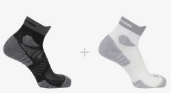 Skarpety dla biegaczy Salomon Aero Ankle 2 pary. Białe skarpety męskie Salomon, bez wzorów, z dzianiny. Za 85.00 zł.