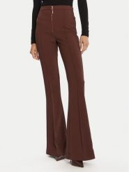 Elisabetta Franchi Spodnie materiałowe PA-122-56E2-V290 Brązowy Regular Fit. Brązowe spodnie materiałowe damskie Elisabetta Franchi, bez wzorów, z materiału. Za 1,259.00 zł.