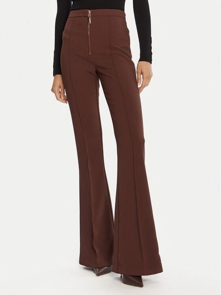Elisabetta Franchi Spodnie materiałowe PA-122-56E2-V290 Brązowy Regular Fit. Brązowe spodnie materiałowe damskie Elisabetta Franchi, bez wzorów, z materiału. Za 1,259.00 zł.