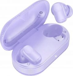 HOCO słuchawki bezprzewodowe bluetooth TWS EQ19 fioletowe. Fioletowe słuchawki bezprzewodowe Hoco. Za 51.32 zł.