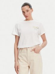 Liu Jo T-Shirt WA5007 JS923 Biały Relaxed Fit. Białe t-shirty damskie Liu Jo, xl, bez wzorów, z bawełny, bez kołnierzyka, bez ramiączek. Za 259.99 zł.