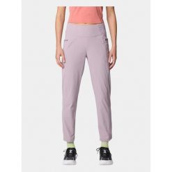 Spodnie turystyczne damskie Mountain Hardwear Dynama High Rise Ankle. Fioletowe spodnie sportowe damskie MOUNTAIN HARDWEAR, bez wzorów, sportowe, z podwyższonym stanem, trekkingowe. Za 469.00 zł.