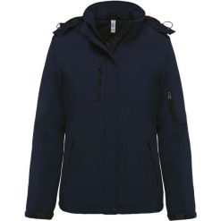 Parka dla kobiet Kariban Softshell doublée capuche. Niebieskie parki damskie KARIBAN, na zimę, bez wzorów, z softshellu, bez kaptura. W wyprzedaży za 388.50 zł.