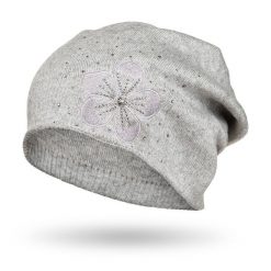 Czapka damska Peterson szary PTN HAT-02. Szare czapki damskie Peterson, bez wzorów, z dzianiny, eleganckie. Za 54.00 zł.