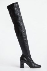 Kozaki damskie Damierboot MAX MARA ACCESSORI. Kozaki damskie Max Mara Accessori, bez wzorów, bez obcasa, bez zapięcia. W wyprzedaży za 3,809.25 zł.