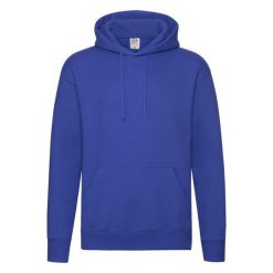 Męska Bluza Z Kapturem Premium. Niebieskie bluzy męskie fruit of the loom, m, bez wzorów, bez ramiączek, z kapturem. Za 111.99 zł.