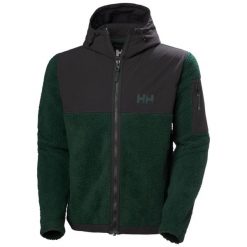 Kurtka z dresu Helly Hansen Patrol Pile. Czarne kurtki męskie Helly Hansen, bez wzorów, z dresówki, sportowe, bez kaptura. Za 680.50 zł.