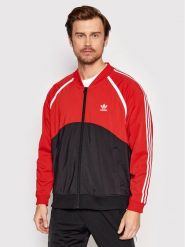 Adidas Bluza Sst Blocked HC2076 Czerwony Regular Fit. Czerwone bluzy męskie Adidas, m, bez wzorów, z syntetyku, bez ramiączek, bez kaptura. Za 299.99 zł.