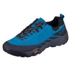 Buty trekkingowe męskie CMP Mintaka WP Trekking Reef. Niebieskie buty zimowe męskie CMP, bez wzorów, bez obcasa, bez zapięcia. Za 399.99 zł.