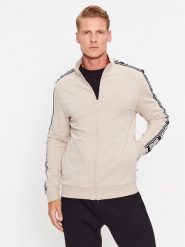 Guess Bluza Z2YQ12 K6ZS1 Écru Regular Fit. Białe bluzy męskie Guess, m, z aplikacjami, z bawełny, bez ramiączek, bez kaptura. Za 394.99 zł.