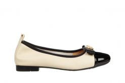 Baleriny Loretta Vitale E40304B Beige 514249, Beżowy, Skóra naturalna - 37. Brązowe balerinki damskie Loretta Vitale, bez wzorów, ze skóry, eleganckie, bez obcasa, bez zapięcia. W wyprzedaży za 179.10 zł.