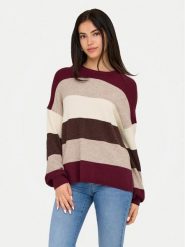 ONLY Sweter Atia 15220044 Fioletowy Regular Fit. Fioletowe swetry nierozpinane damskie ONLY, m, bez wzorów, z syntetyku, bez kołnierzyka, bez ramiączek. Za 129.99 zł.