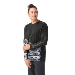 Bluza rowerowa męska Smartwool Mountain Bike LS Jersey. Zielone bluzy męskie Smartwool, m, bez wzorów, z jersey, sportowe, bez ramiączek, bez kaptura. Za 134.99 zł.