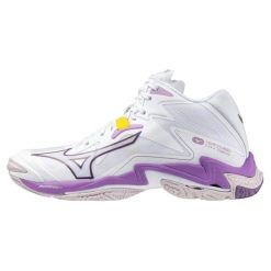 Buty do siatkówki Kobieta Mizuno Wave Lightning Z8 biały. Białe obuwie sportowe damskie Mizuno, bez wzorów, bez zapięcia, do siatkówki, mizuno wave. W wyprzedaży za 619.35 zł.