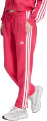 Adidas Spodnie damskie Essentials 3-Stripes French Terry Cuffed różowe KF8339 XS. Czerwone spodnie dresowe damskie Adidas, bez wzorów, sportowe. Za 236.51 zł.