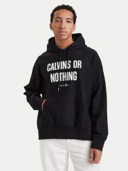 Calvin Klein Jeans Bluza Calvins Or Nothing LV04RH245G Czarny Regular Fit. Czarne bluzy męskie Calvin Klein Jeans, m, bez wzorów, z bawełny, bez ramiączek, bez kaptura. Za 489.99 zł.