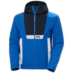 Kurtka wodoodporna z kapturem Helly Hansen Rig. Niebieskie kurtki męskie Helly Hansen, m, bez wzorów, z kapturem. Za 690.50 zł.