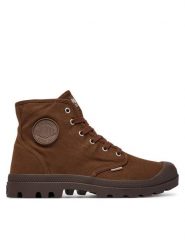 Palladium Trapery 02352-291-M Brązowy. Brązowe buty zimowe męskie Palladium, bez wzorów, z materiału, bez obcasa, bez zapięcia. Za 399.99 zł.