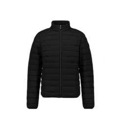 Lekka kurtka puchowa Aragon Noos. Czarne kurtki męskie Jott, m, bez wzorów, z puchu, bez kaptura. Za 713.00 zł.