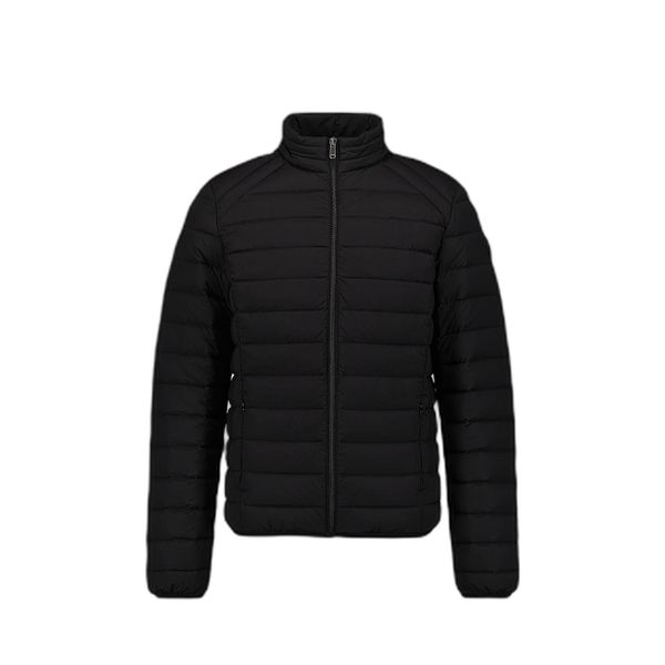 Lekka kurtka puchowa Aragon Noos. Czarne kurtki męskie Jott, l, bez wzorów, z materiału, eleganckie, bez kaptura. Za 679.75 zł.