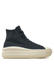 Converse Trampki Chuck Taylor All Star Move Platform A11146C 002 Szary. Szare trampki i tenisówki damskie Converse, bez wzorów, ze skóry, bez zapięcia. W wyprzedaży za 269.99 zł.