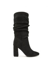 Jenny Fairy Kozaki LS5840-04 Czarny. Czarne kozaki damskie Jenny Fairy, bez wzorów, z lycry, bez obcasa, na słupku, bez zapięcia. Za 199.99 zł.