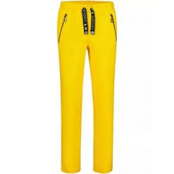 Spodnie dresowe Luhta Jantoniemi - żółte. Żółte spodnie dresowe damskie Luhta, bez wzorów, z dresówki, sportowe. Za 369.00 zł.