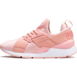 Puma Muse Satin EP Tenisówki Różowy Beżowy. Brązowe trampki i tenisówki damskie Puma, bez wzorów, z materiału, bez zapięcia. Za 395.95 zł.
