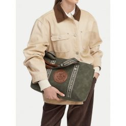 Torebka Beverly Hills Polo Club. Brązowe shopperki damskie Beverly Hills Polo Club, bez wzorów, bez dodatków. Za 179.99 zł.