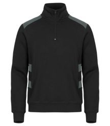 Clique Bluza Ambition Half Zip z recyklingowanego poliestru – Pistol. Szare bluzy damskie CLIQUE, s, bez wzorów, z bawełny, bez ramiączek, bez kaptura. Za 200.16 zł.