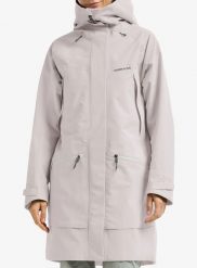 Parka przeciwdeszczowa damska Didriksons Ilma Parka 8. Szare parki damskie Didriksons, l, bez wzorów, z materiału, bez kaptura. Za 951.49 zł.