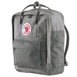 Plecak miejski Fjallraven Kanken Re-Wool - grey. Szare plecaki męskie Fjällräven, bez wzorów, z materiału, biznesowe. Za 680.35 zł.