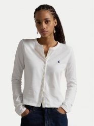 Polo Ralph Lauren Kardigan 211941175004 Biały Slim Fit. Białe kardigany damskie Polo Ralph Lauren, xs, bez wzorów, z bawełny, bez kołnierzyka. Za 499.99 zł.