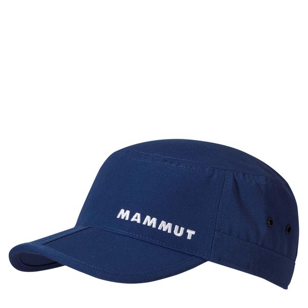 Czapka Mammut Lhasa Dorośli. Niebieskie czapki damskie Mammut, z aplikacjami, z materiału, sportowe. Za 215.99 zł.