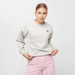 Damska bluza Fila Women Suzanna Crew Sweat 687456-B13. Szare bluzy damskie Fila, xs, bez wzorów, z bawełny, sportowe, bez ramiączek, bez kaptura. Za 162.98 zł.