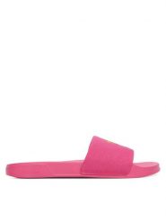 Calvin Klein Klapki Essential Slide Pride Cv Wn HW0HW03297 Różowy. Czerwone klapki damskie Calvin Klein, bez wzorów, z materiału, bez obcasa, bez zapięcia. Za 189.99 zł.