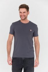 GUESS Grafitowy t-shirt Core Tee Str. Szare t-shirty męskie Guess, l, z aplikacjami, bez kołnierzyka, bez ramiączek. W wyprzedaży za 109.99 zł.