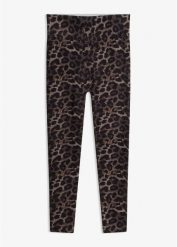Bezszwowe legginsy modelujące z gumką w talii. Czarne legginsy damskie bonprix, bez wzorów. Za 84.99 zł.