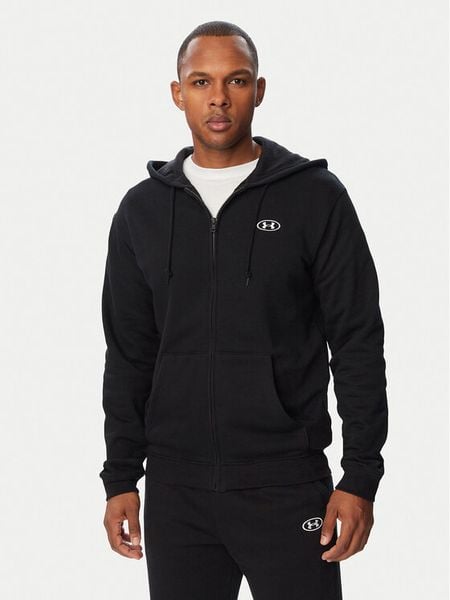 Under Armour Bluza Ua Rival 6013451 Czarny Regular Fit. Czarne bluzy męskie Under Armour, m, bez wzorów, z bawełny, bez ramiączek, bez kaptura. Za 269.99 zł.