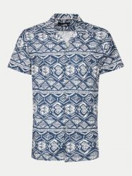 INDICODE Koszula Mowgli 20-412 Granatowy Regular Fit. Niebieskie koszule męskie INDICODE, l, bez wzorów, z bawełny, bez kołnierzyka, bez ramiączek. Za 79.99 zł.